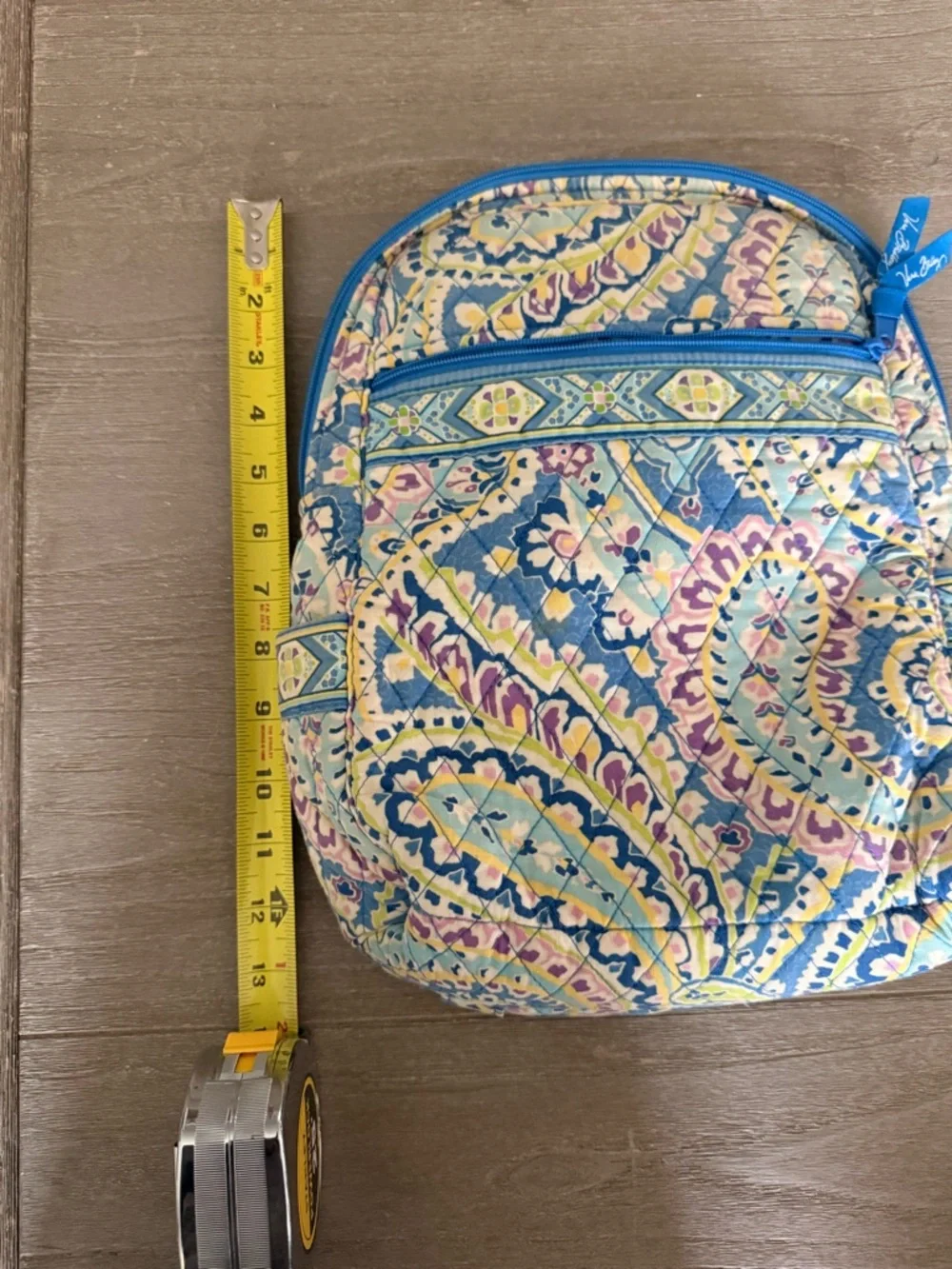 Vera Bradley‎ Vintage Capri Blue Paisley Mini Backpack Retired Print